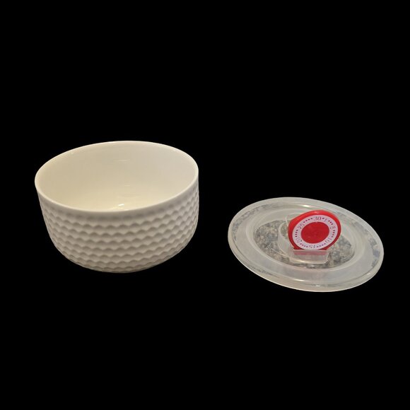 NWOT 6 Piece Ceramic Bowl Set with Lids - Picture 3 of 5